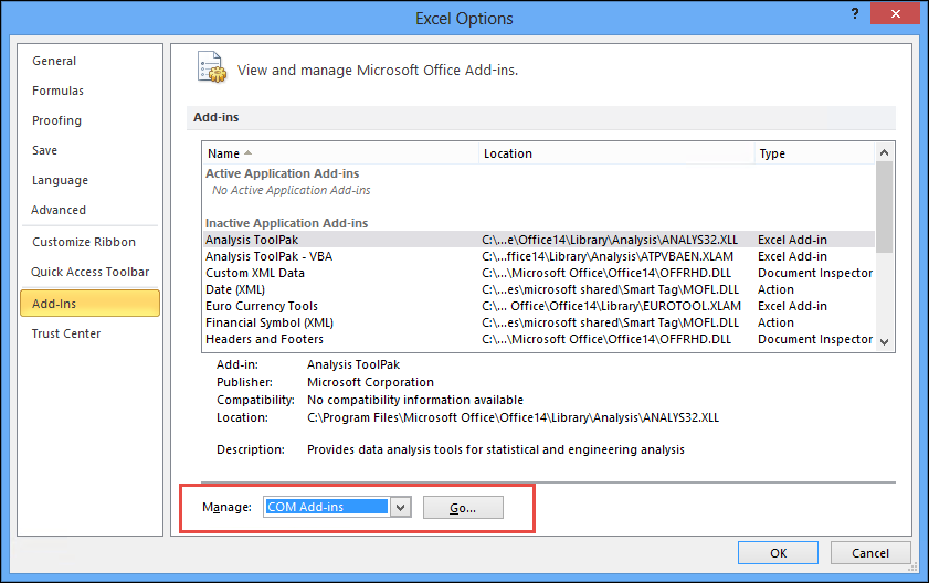 Exit All Add-ins to Recover VBA Project Password